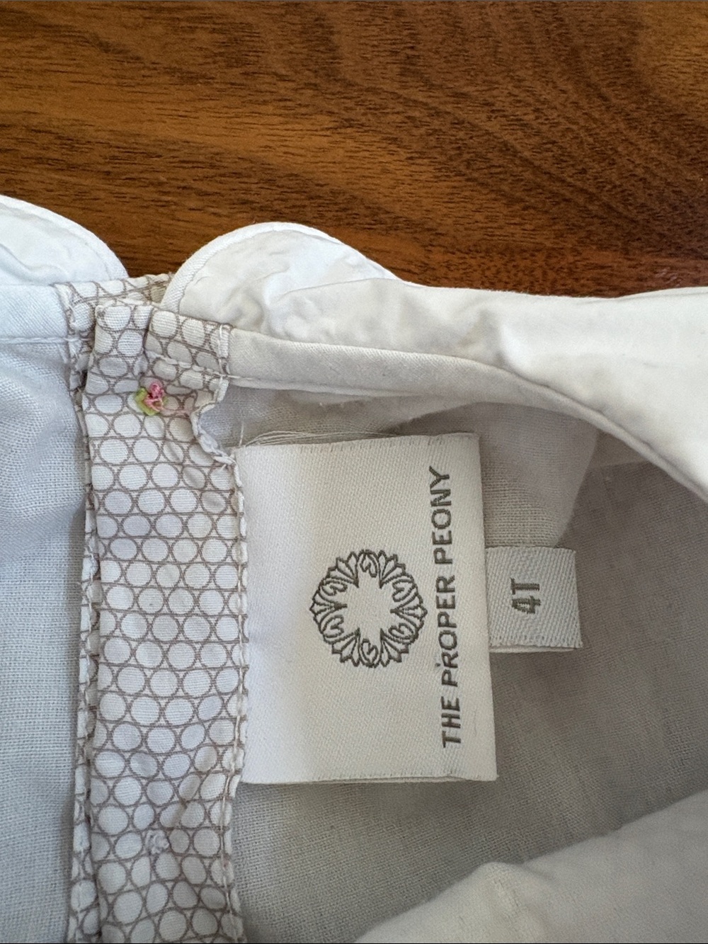 The Proper Peony Smocked Embroidered Dress Size 4T - Picture 6 of 7